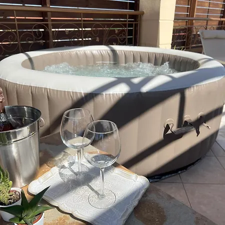 Doormat# Wait 'n Sea, Jacuzzi, Luxury Stone House Epanomi