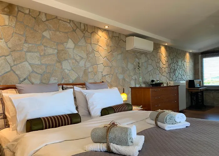 Doormat# Wait 'n Sea, Jacuzzi, Luxury Stone House Epanomí