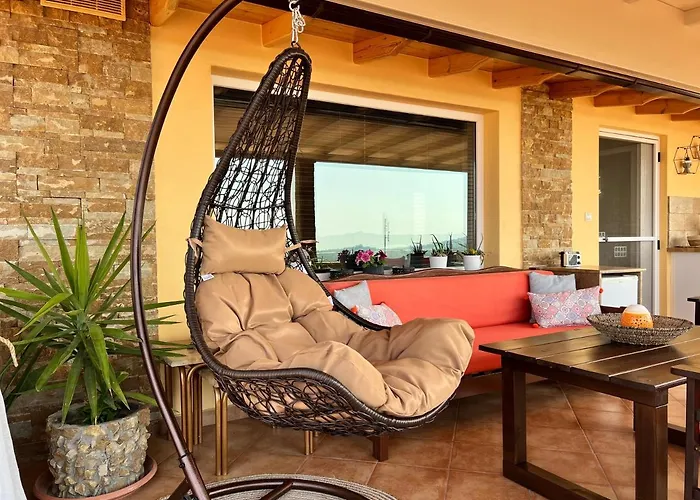 Doormat# Wait 'n Sea, Jacuzzi, Luxury Stone House Epanomí